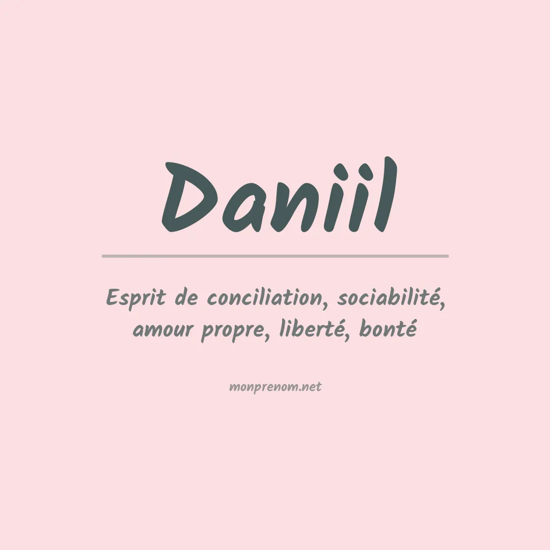 Signification du Prénom Daniil Signification du Prénom Daniil