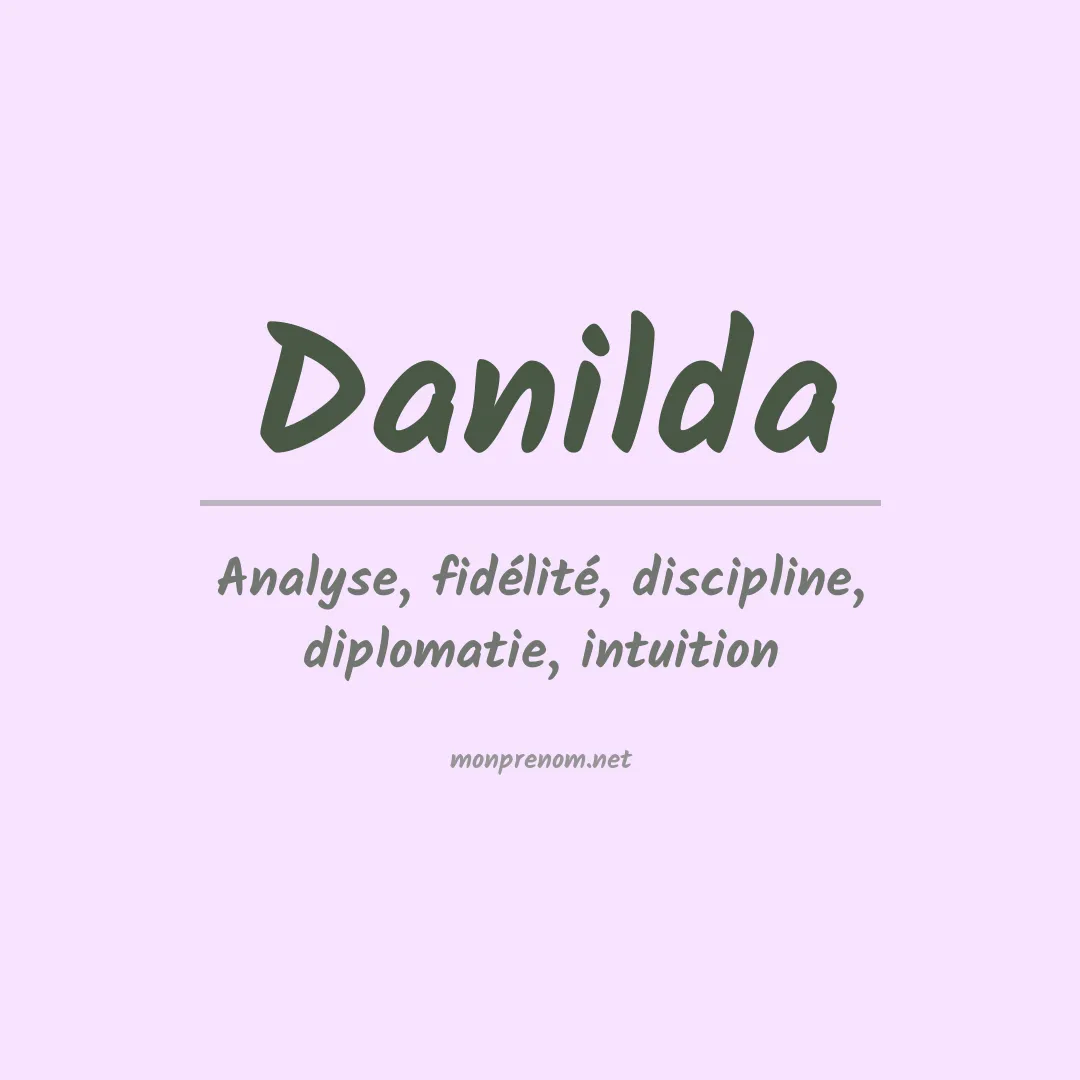 Signification du Prénom Danilda Signification du Prénom Danilda
