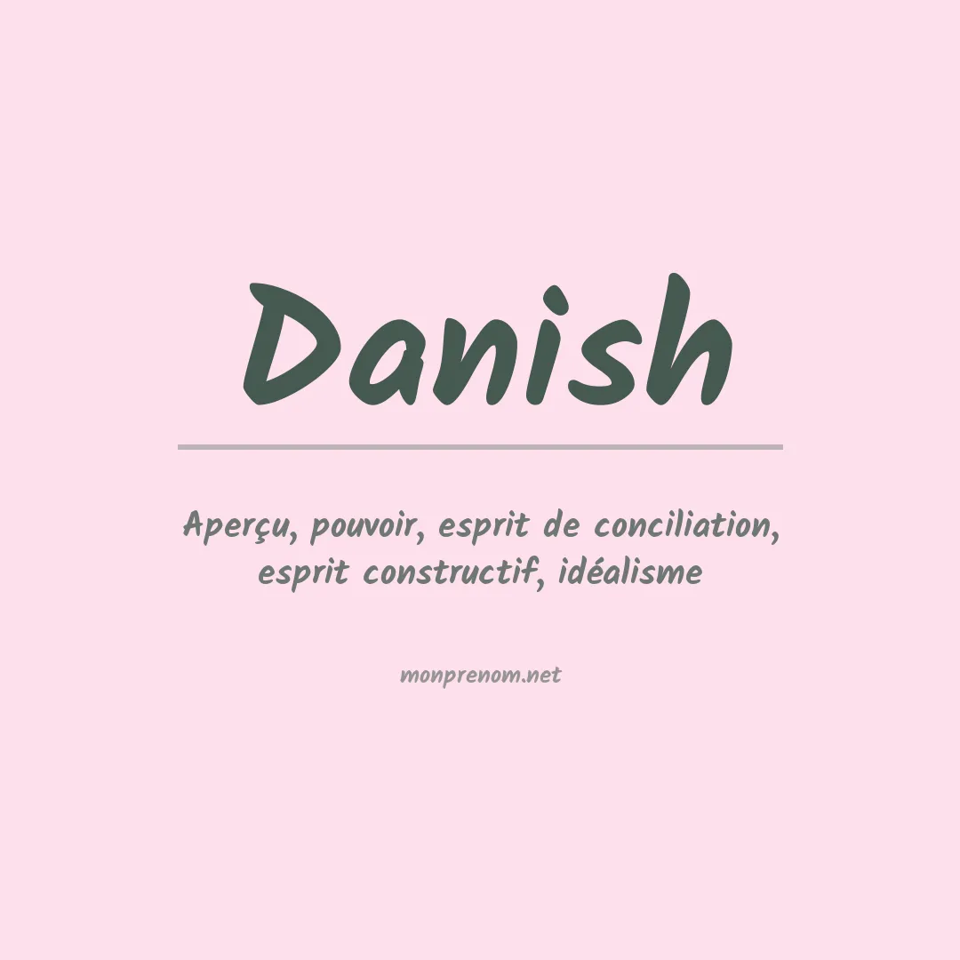 Signification du Prénom Danish