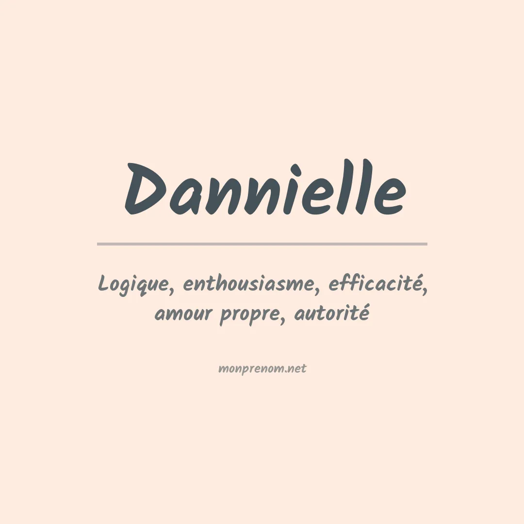 Signification du Prénom Dannielle