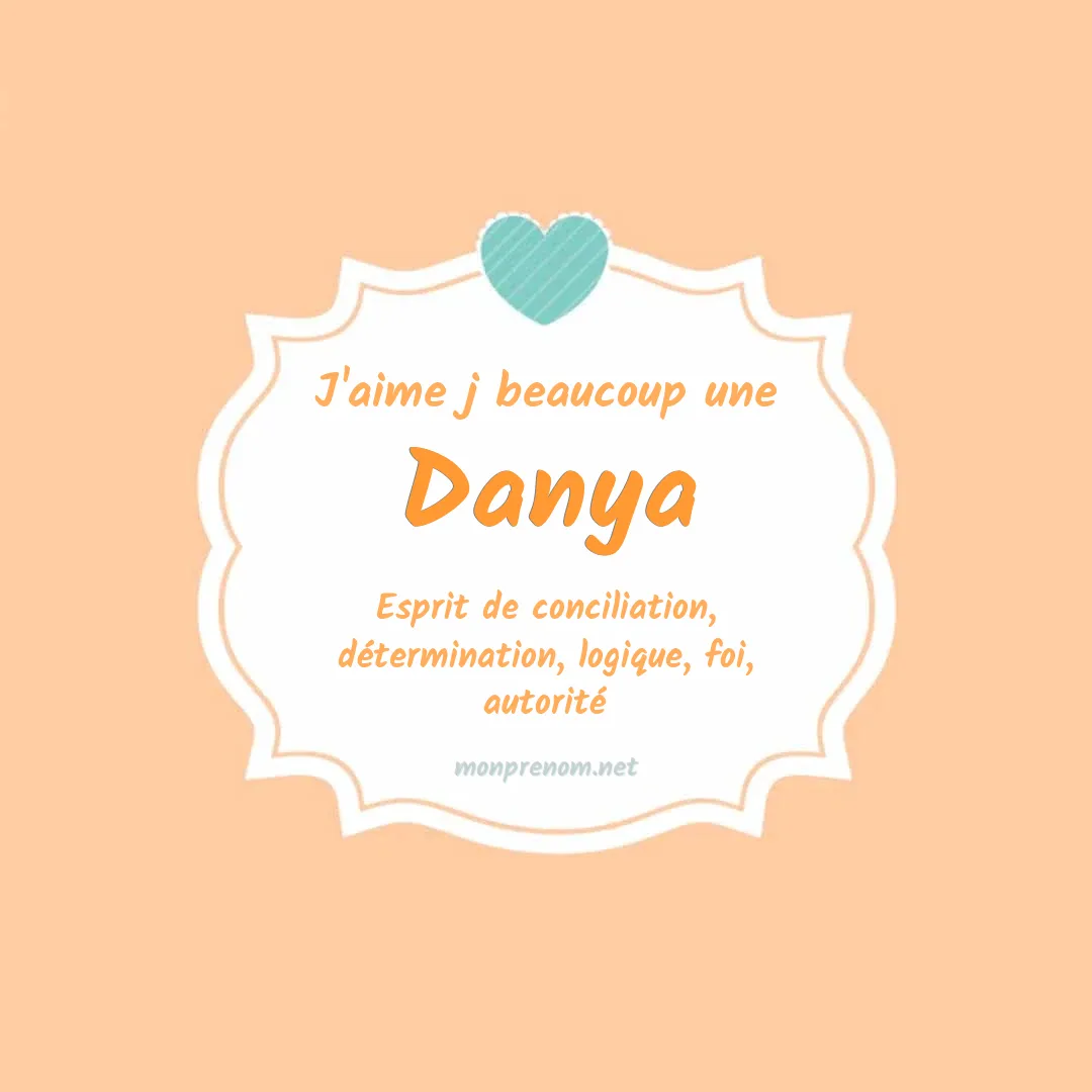 j'aime beaucoup Danya