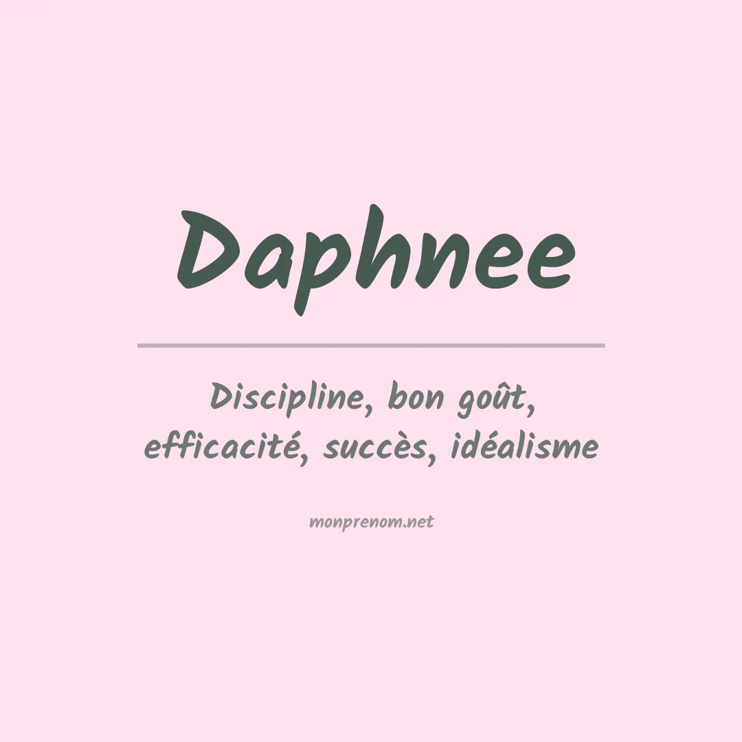 Signification du Prénom Daphnee Signification du Prénom Daphnee