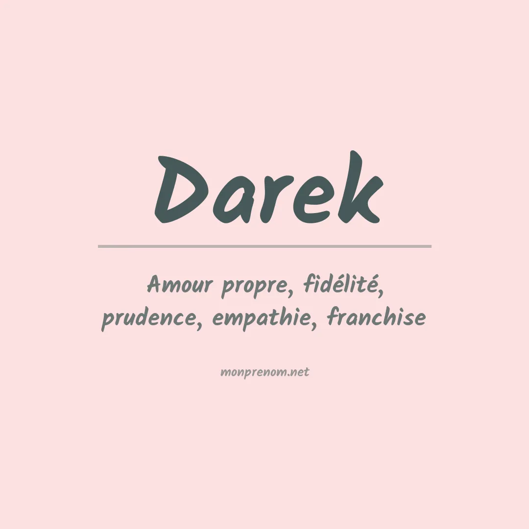 Signification du Prénom Darek Signification du Prénom Darek
