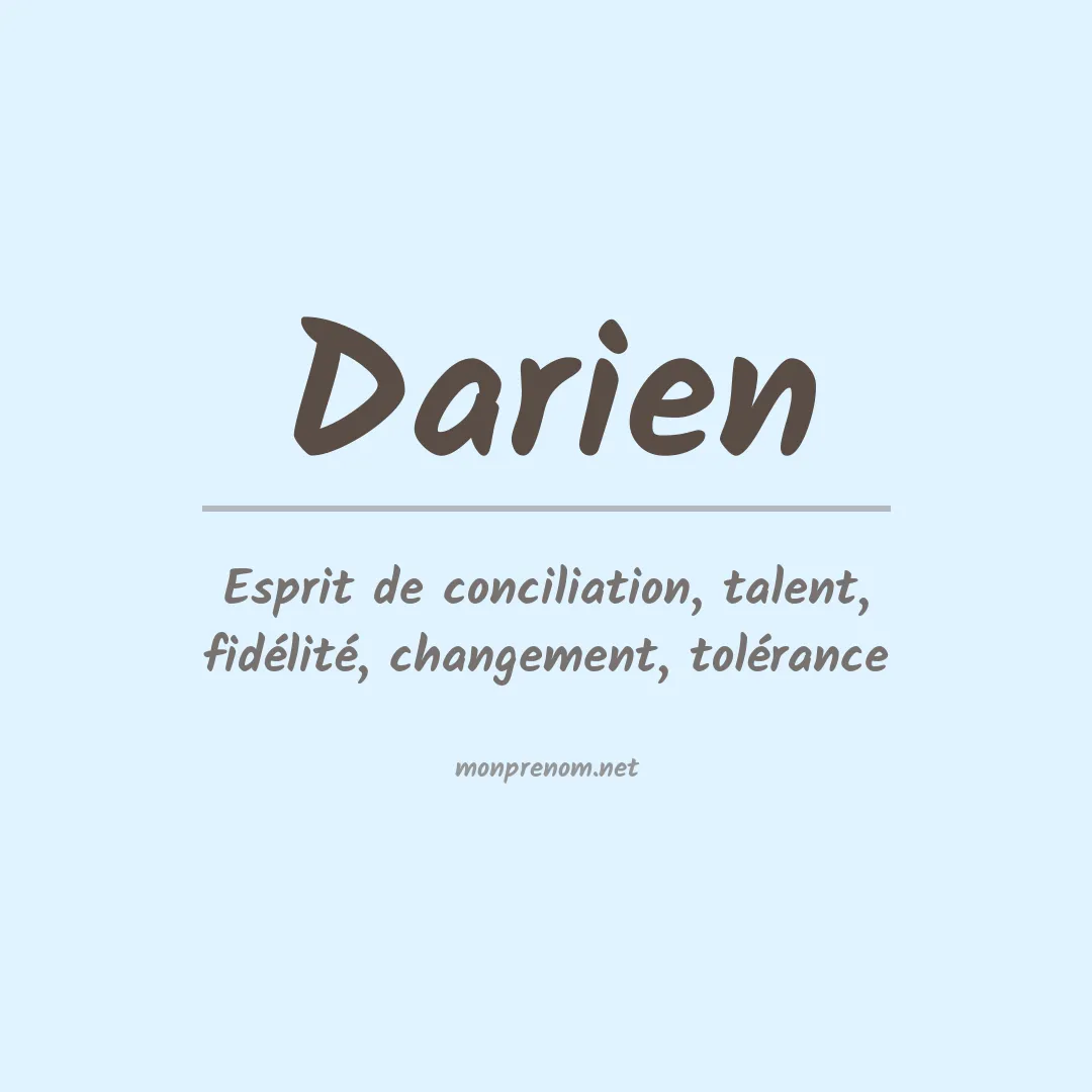 Signification du Prénom Darien