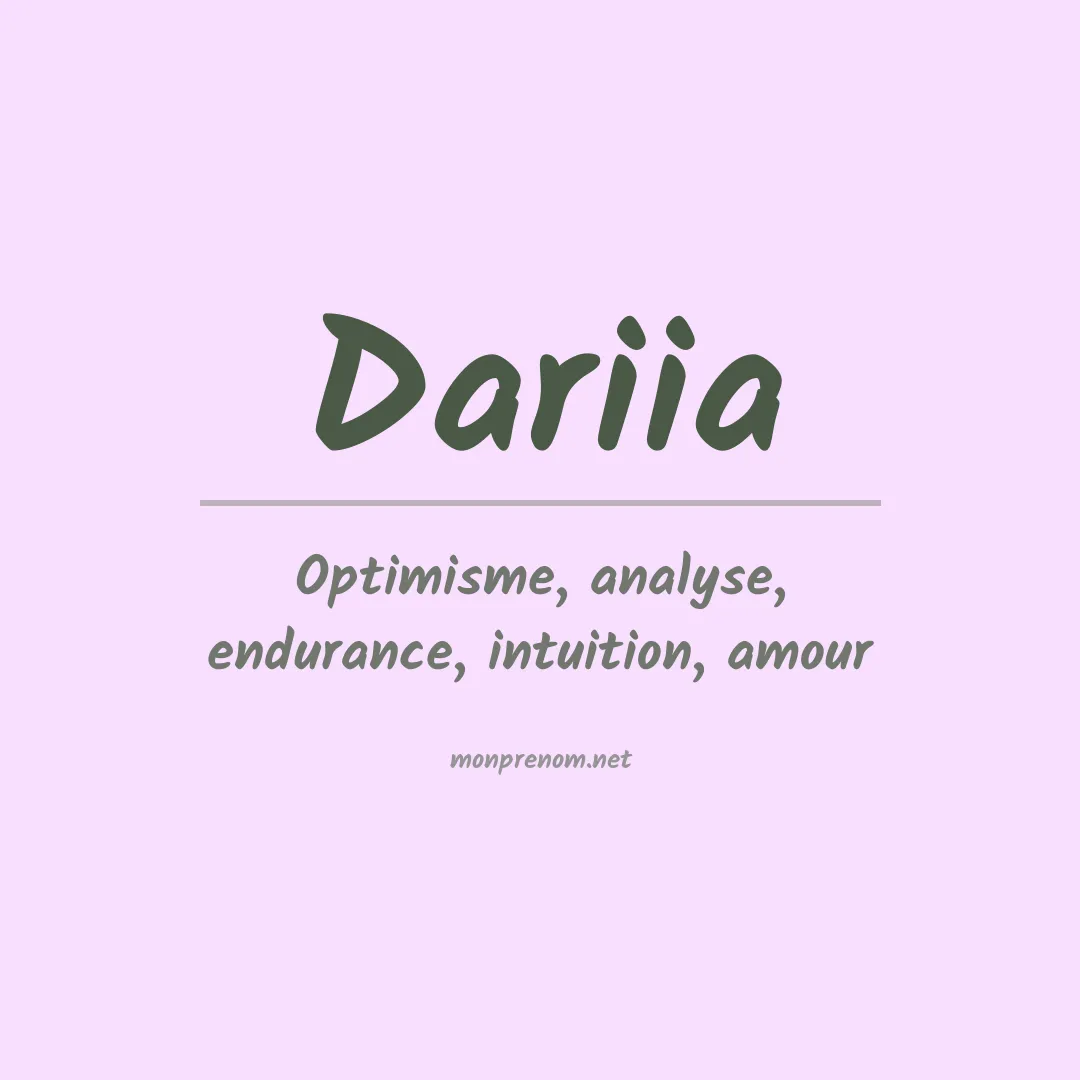 Signification Du Pr nom Dariia Signification Du Pr nom Dariia