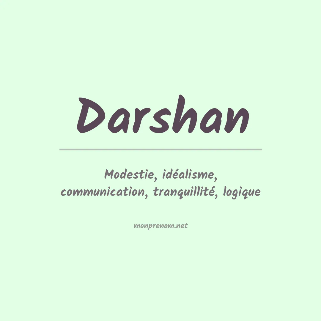 Signification du Prénom Darshan Signification du Prénom Darshan