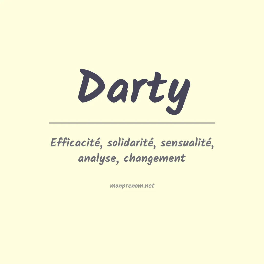 Signification du Prénom Darty