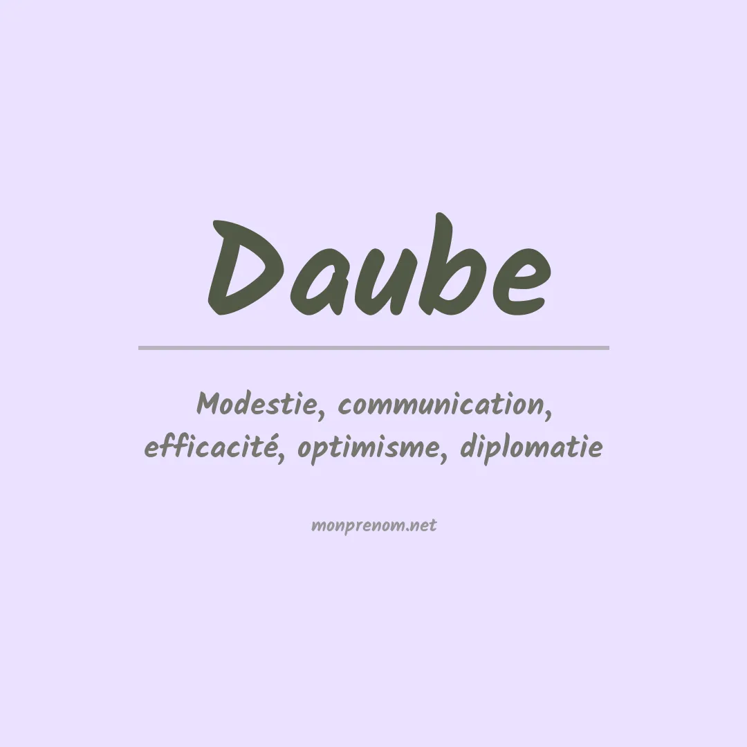 Signification du Prénom Daube