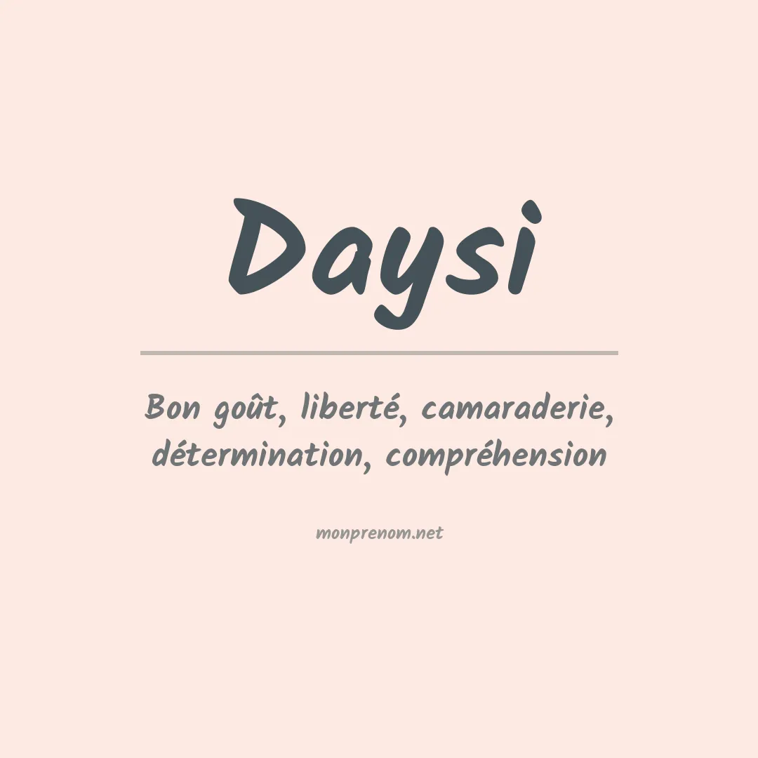 Signification du Prénom Daysi