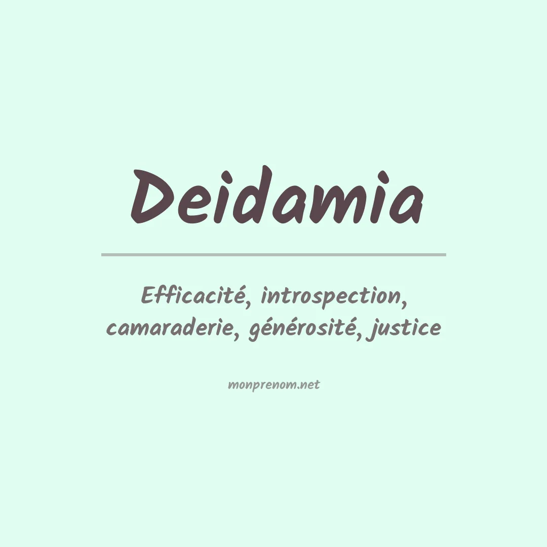 Signification du Prénom Deidamia Signification du Prénom Deidamia