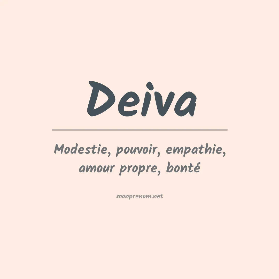 Signification du Prénom Deiva