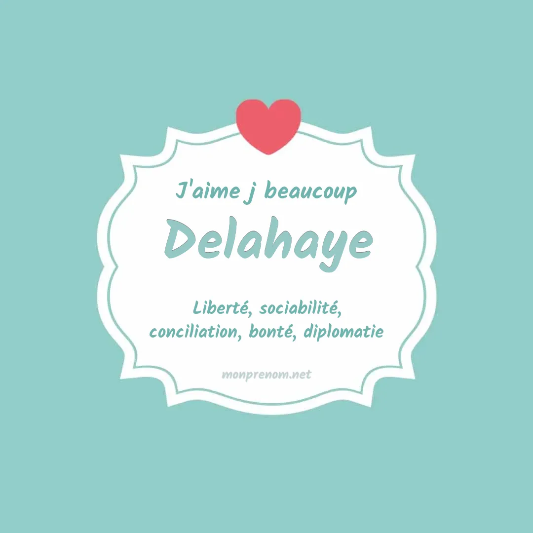 j'aime beaucoup Delahaye