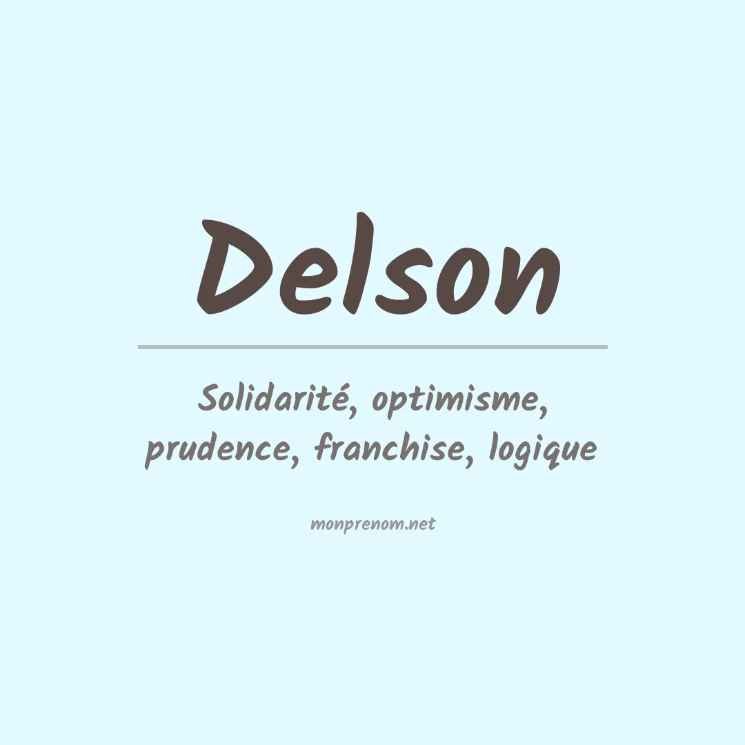 Signification du Prénom Delson
