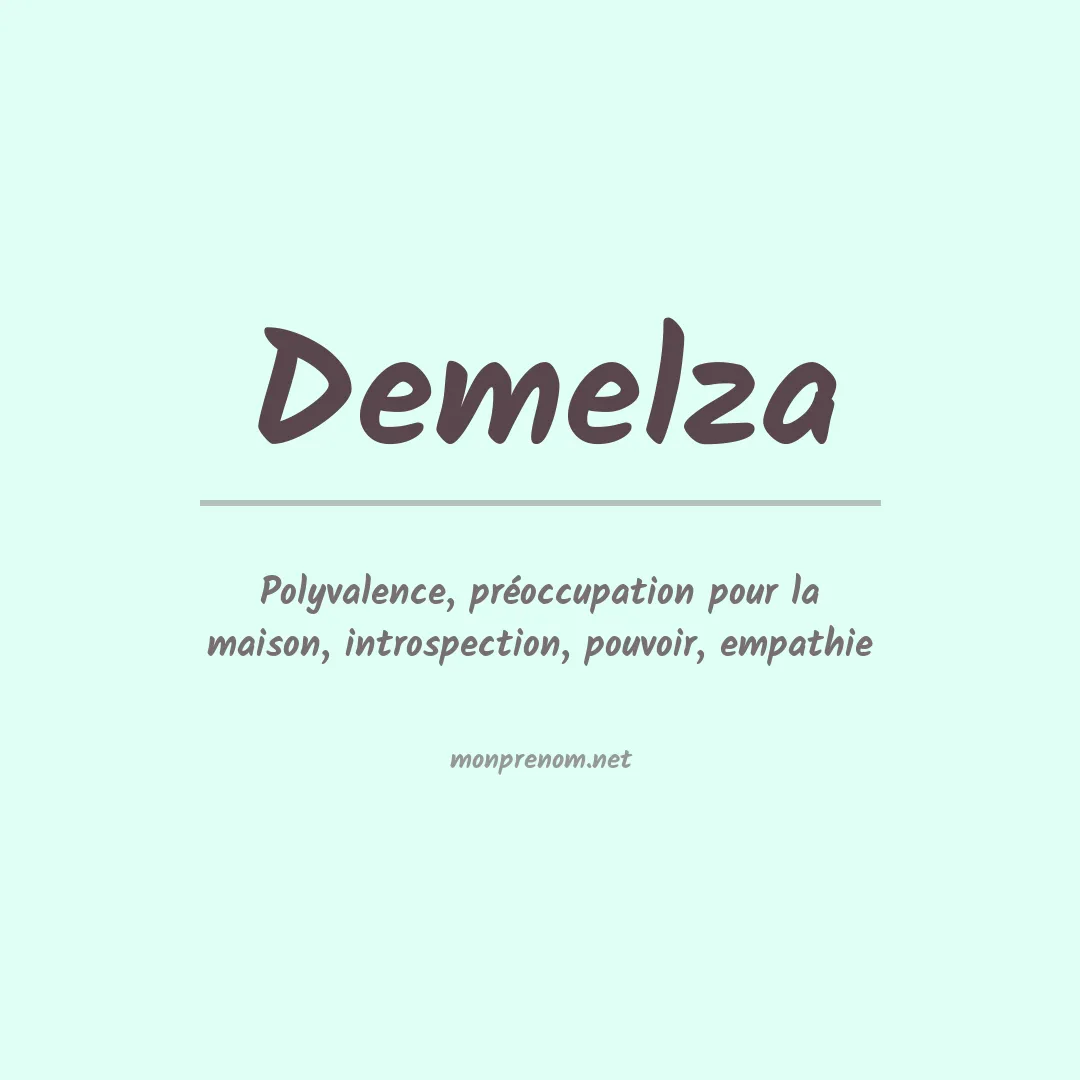 Signification du Prénom Demelza Signification du Prénom Demelza