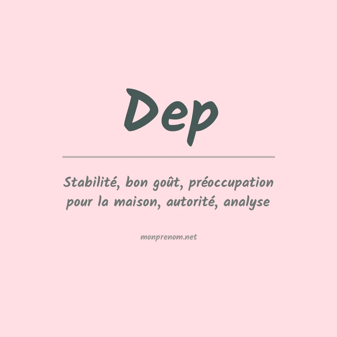 Signification du Prénom Dep Signification du Prénom Dep