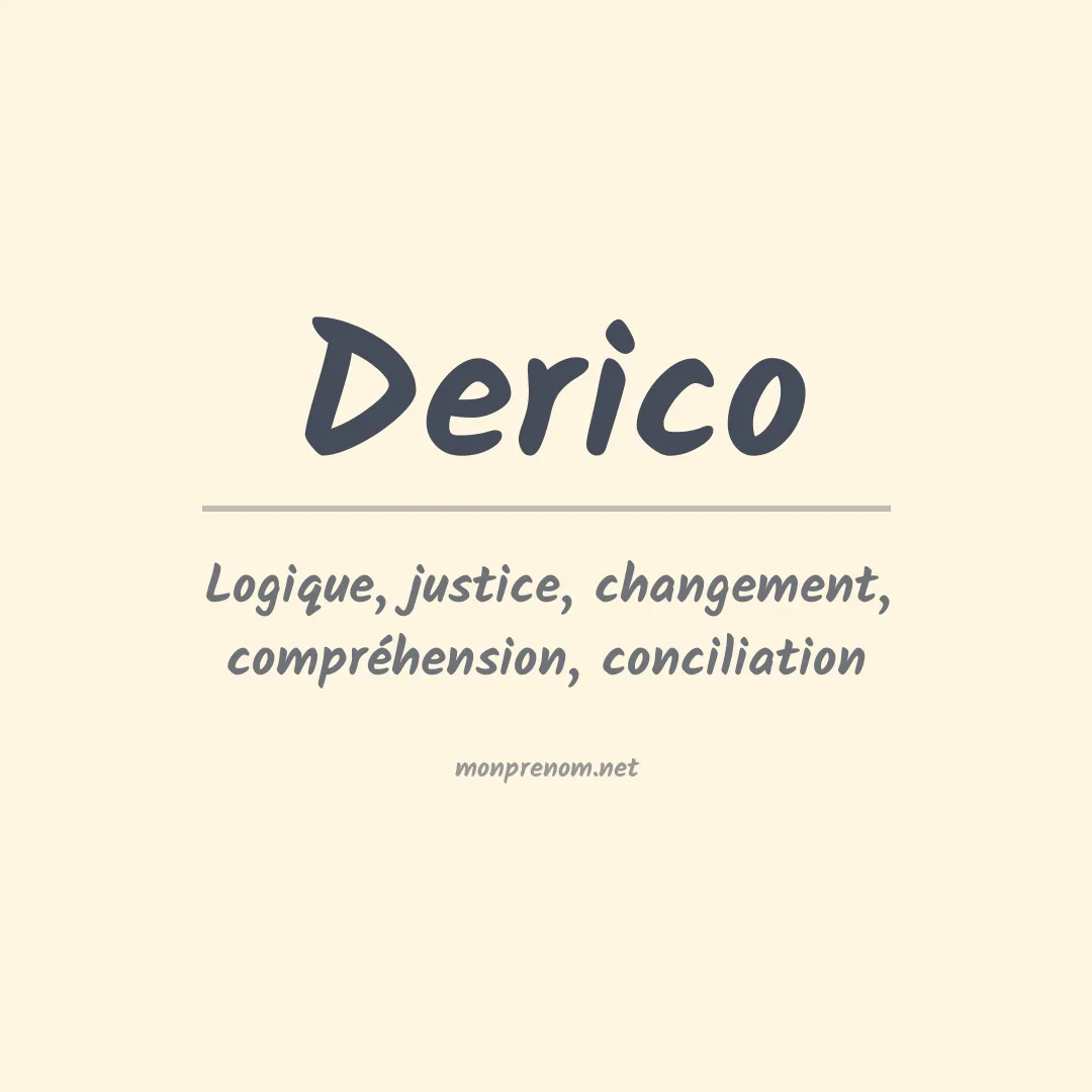 Signification du Prénom Derico