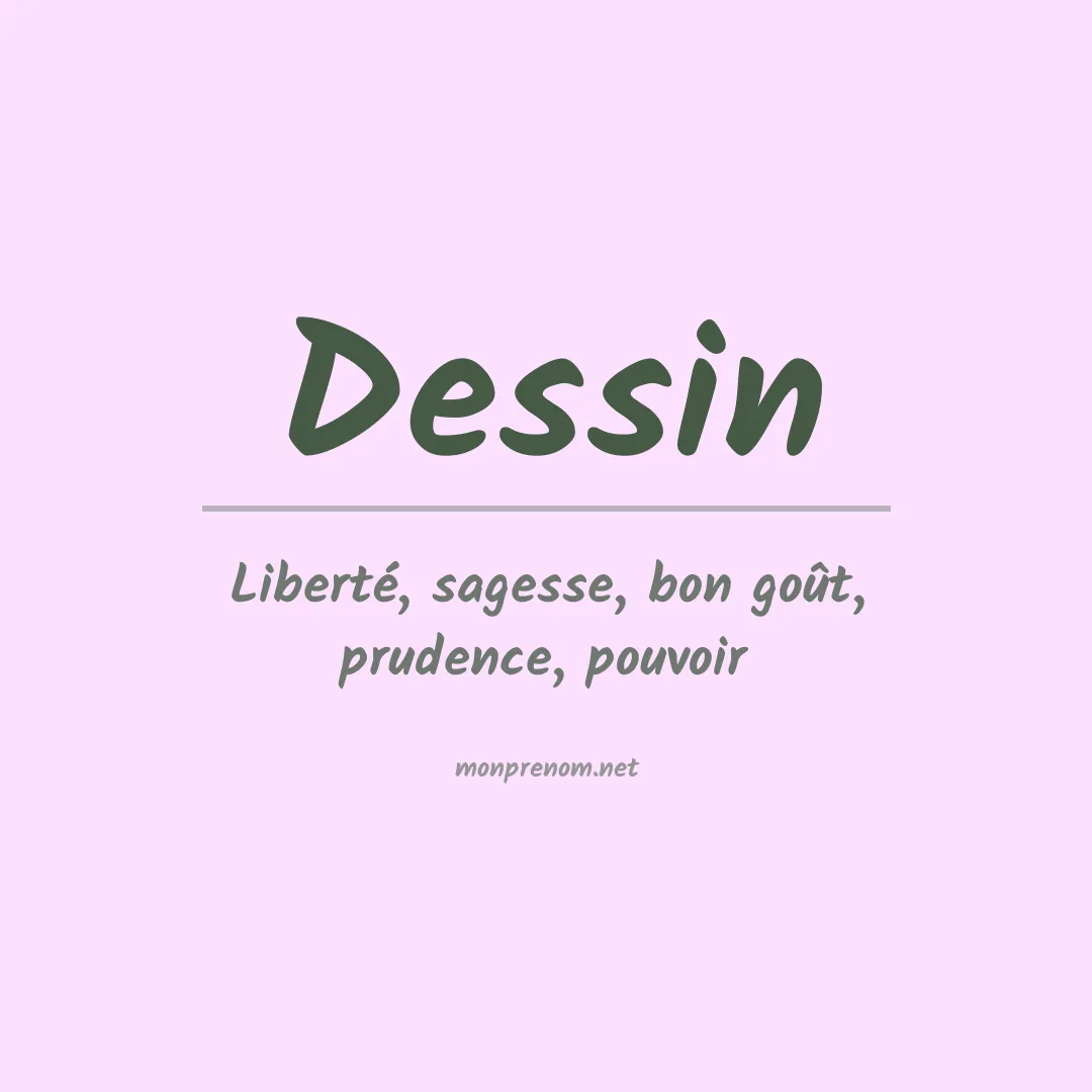 Signification du Prénom Dessin Signification du Prénom Dessin
