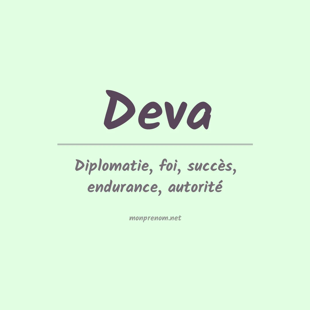 Signification du Prénom Deva