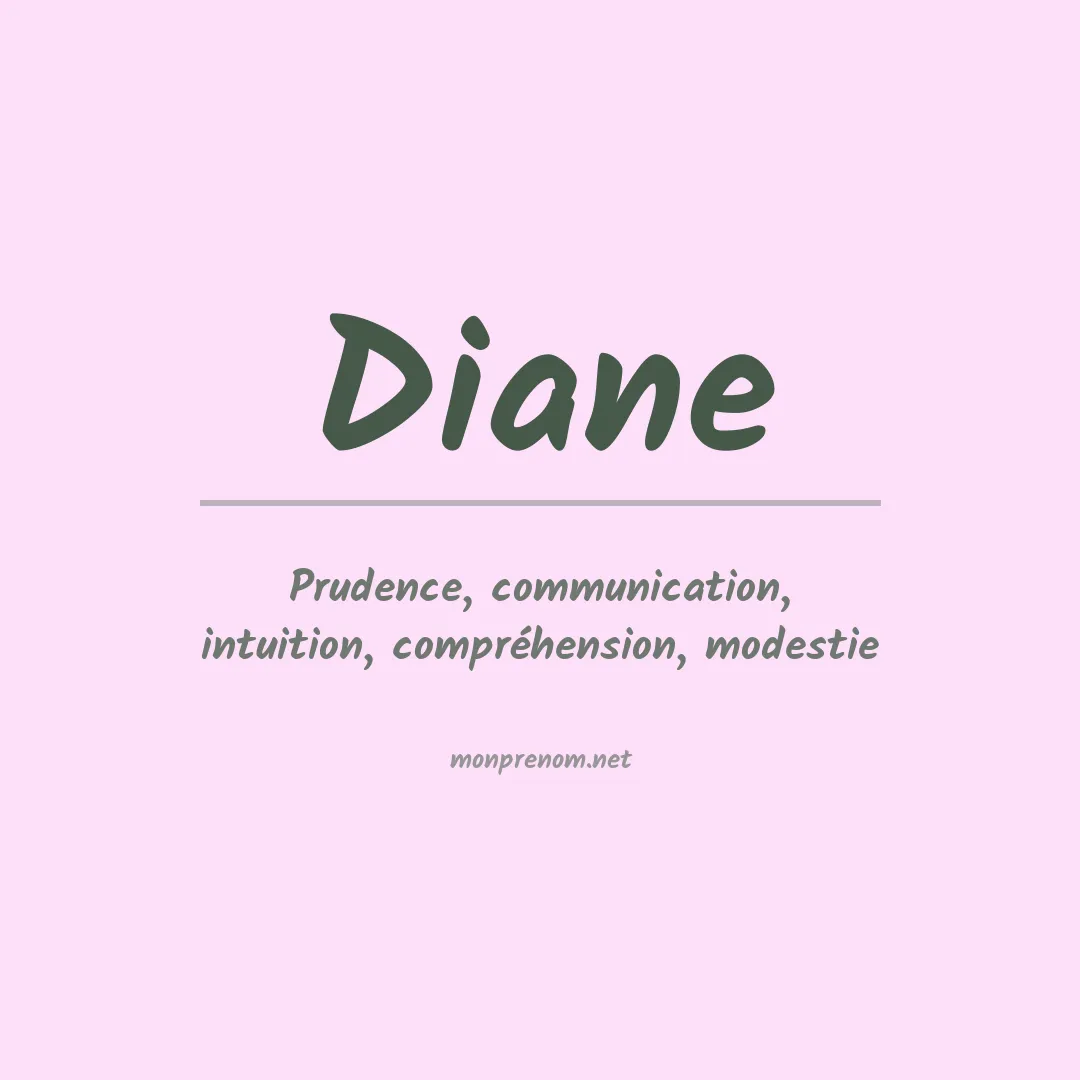 Signification du Prénom Diane