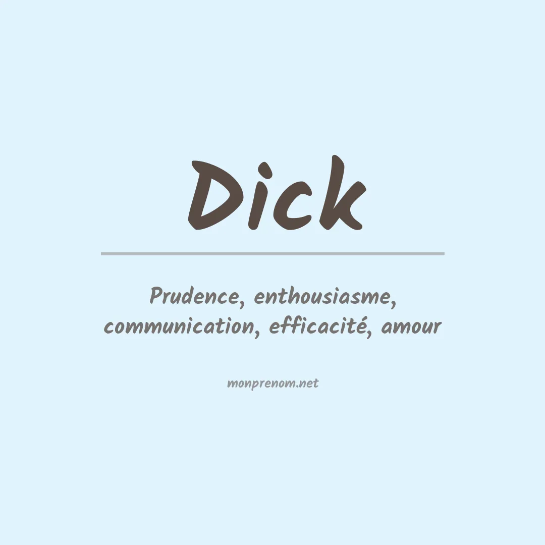 Signification du Prénom Dick