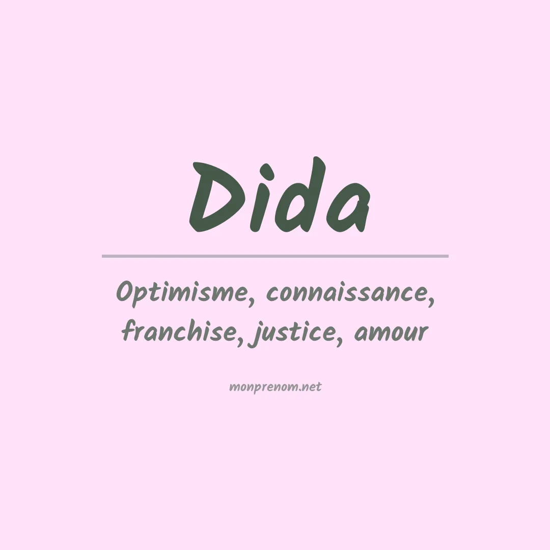 Signification du Prénom Dida Signification du Prénom Dida