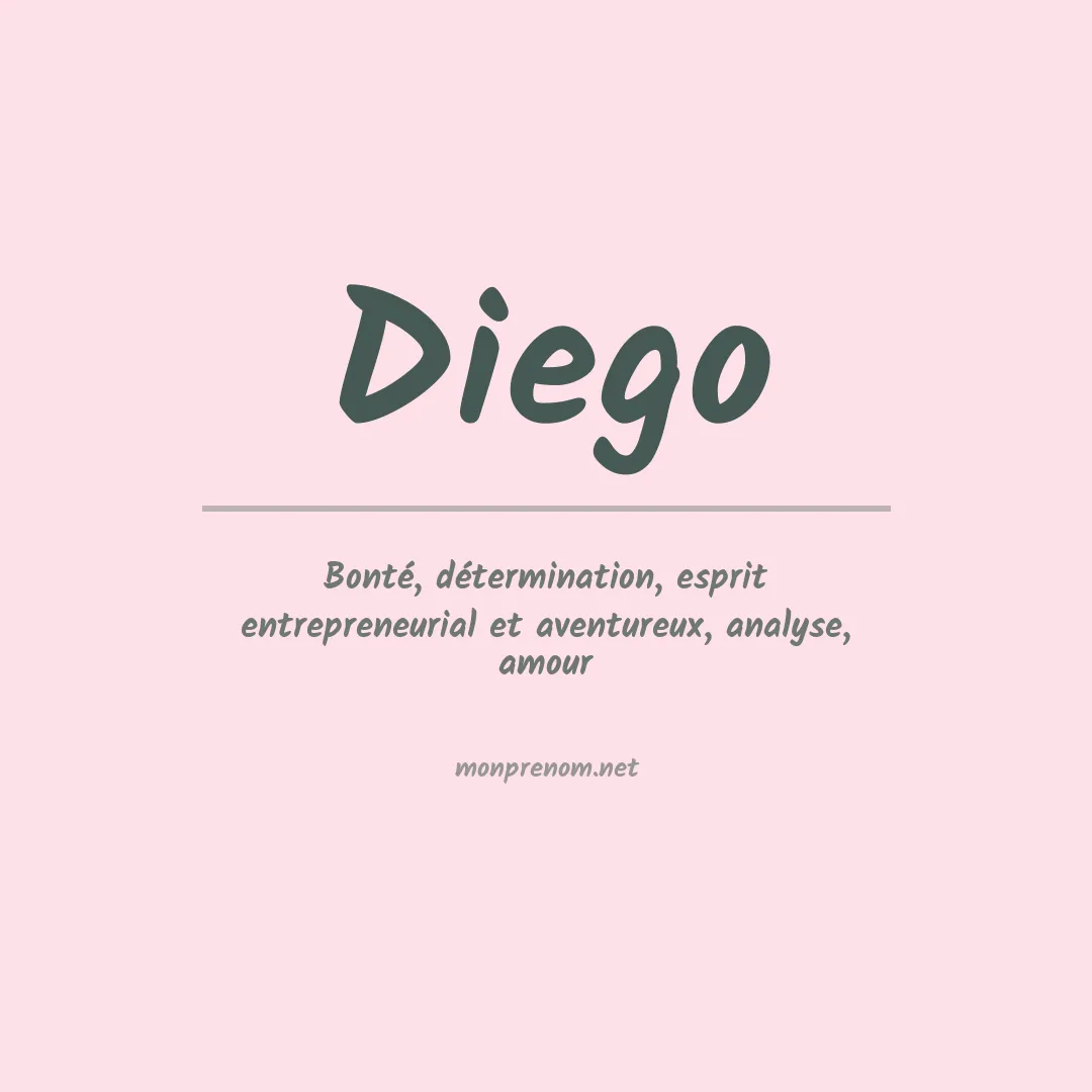 Signification du Prénom Diego
