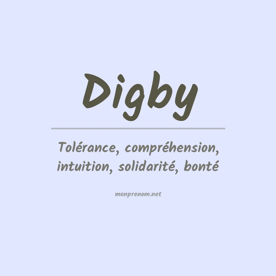 Signification du Prénom Digby