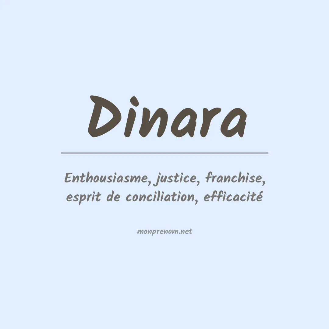 Signification du Prénom Dinara Signification du Prénom Dinara