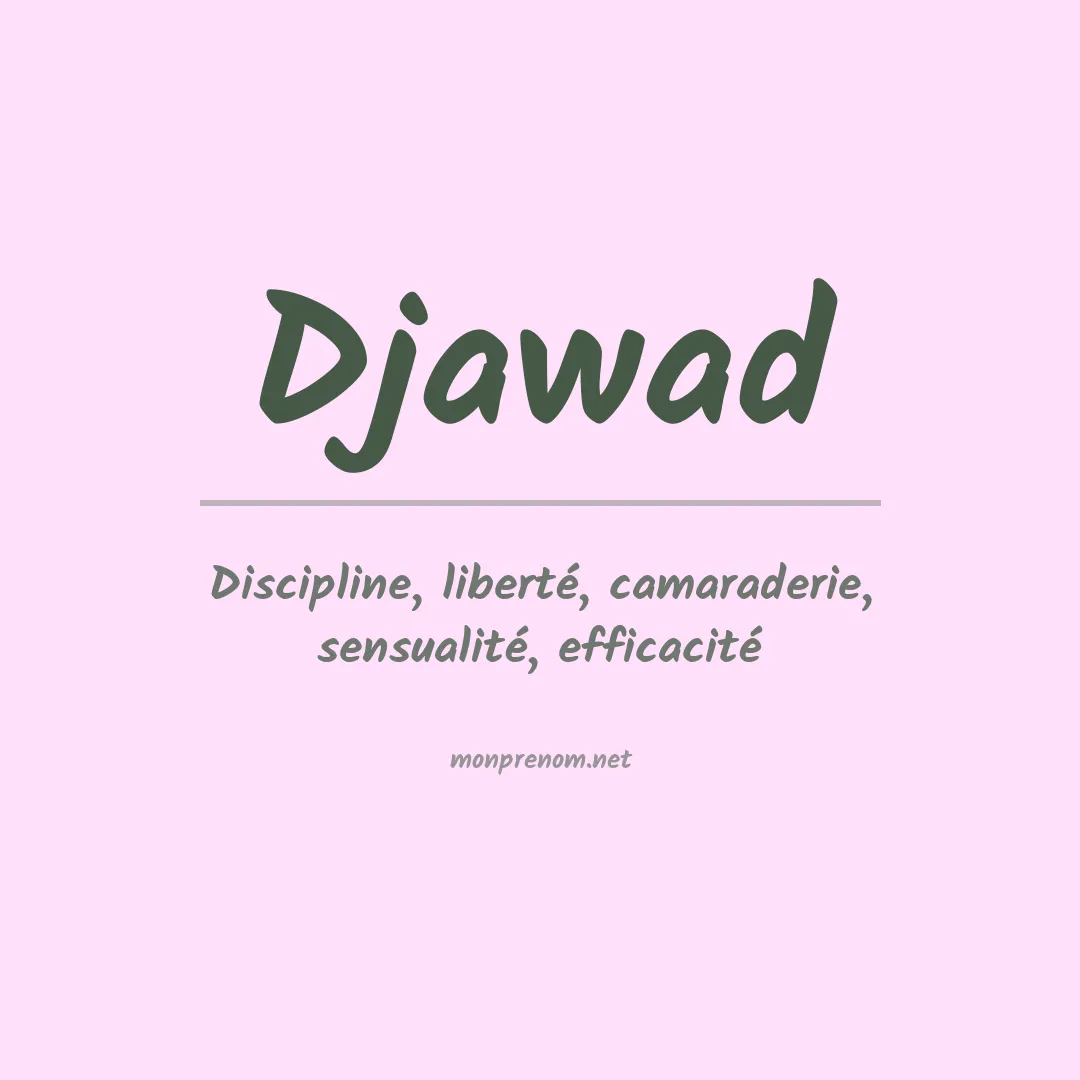 Signification du Prénom Djawad Signification du Prénom Djawad