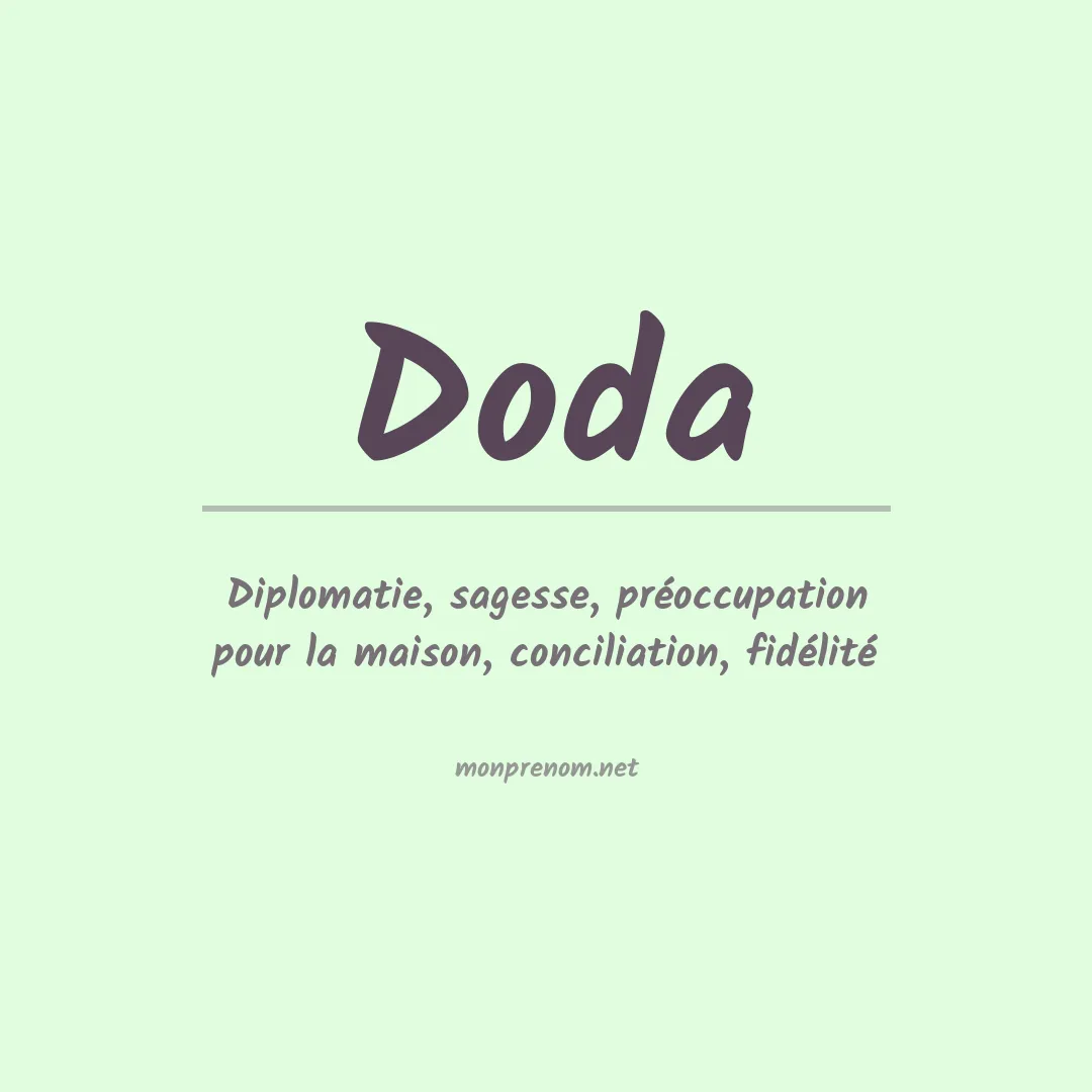 Signification du Prénom Doda