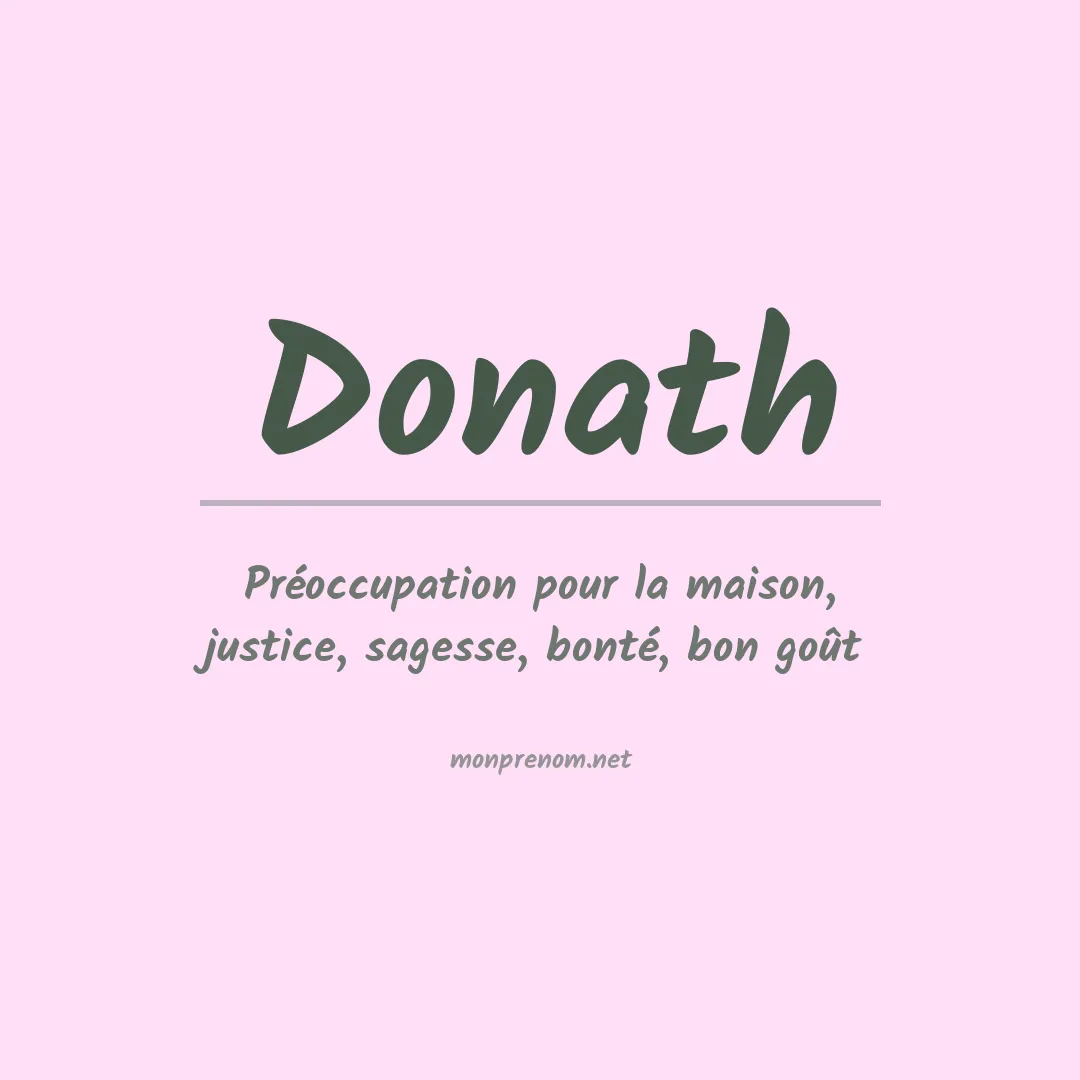 Signification du Prénom Donath