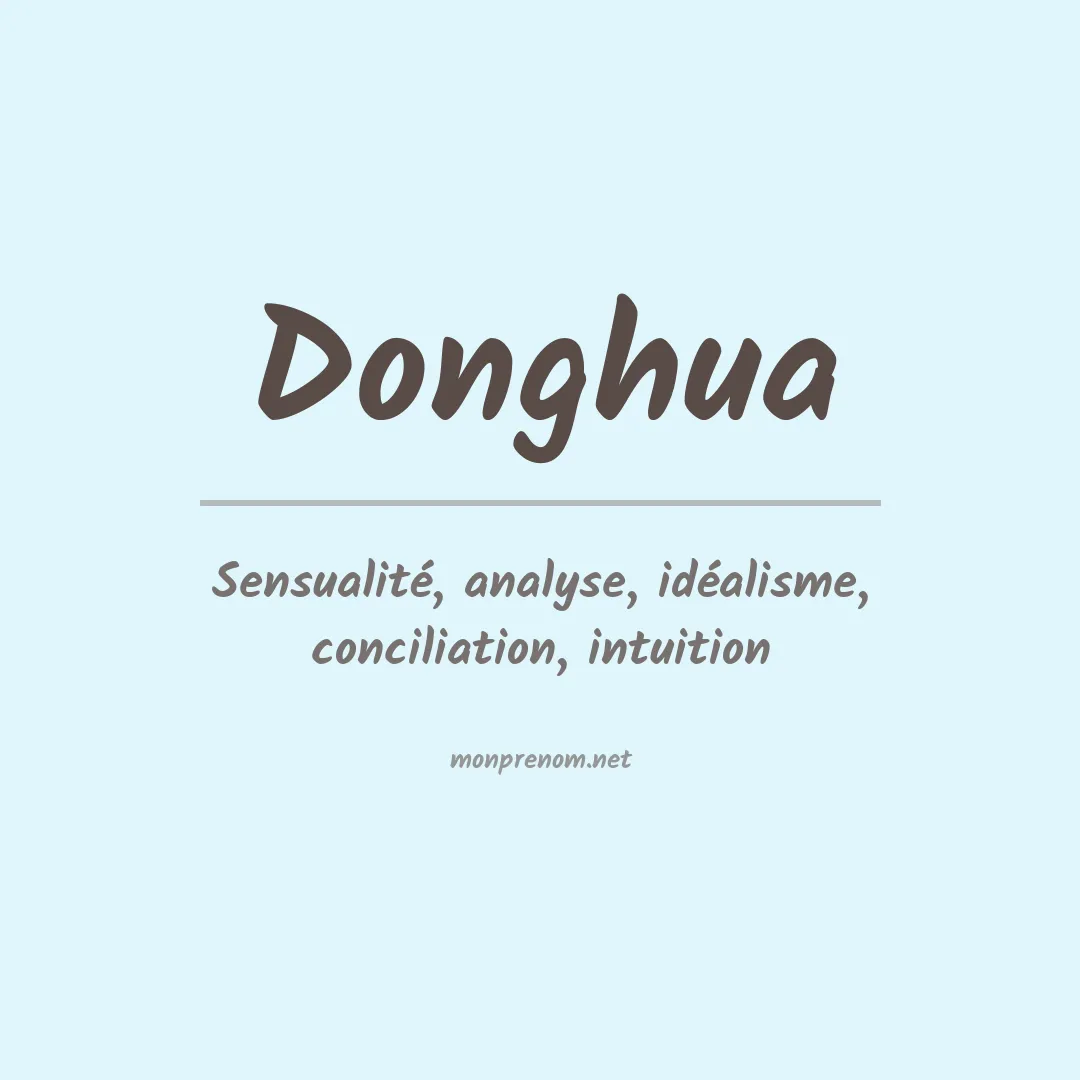 Signification du Prénom Donghua Signification du Prénom Donghua