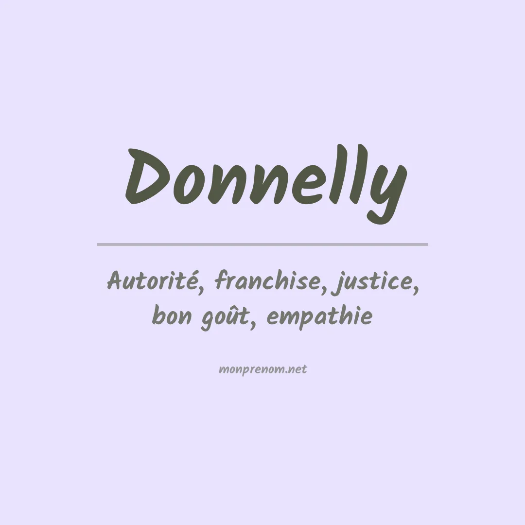 Signification du Prénom Donnelly