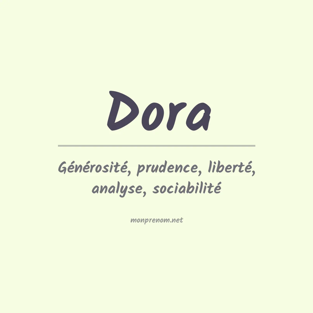 Signification du Prénom Dora