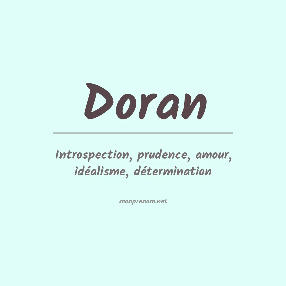 Signification du Prénom Doran