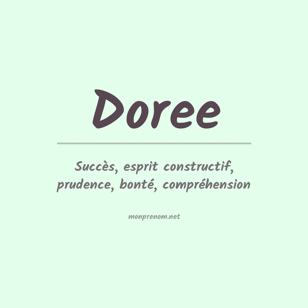 Signification du Prénom Doree Signification du Prénom Doree