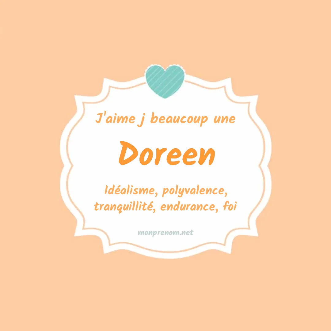j'aime beaucoup Doreen