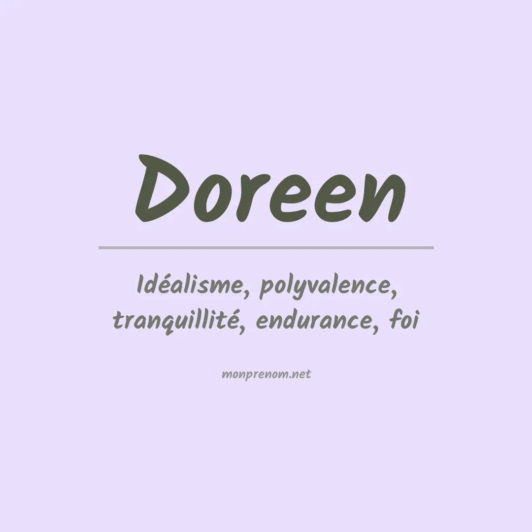 Signification du Prénom Doreen Signification du Prénom Doreen