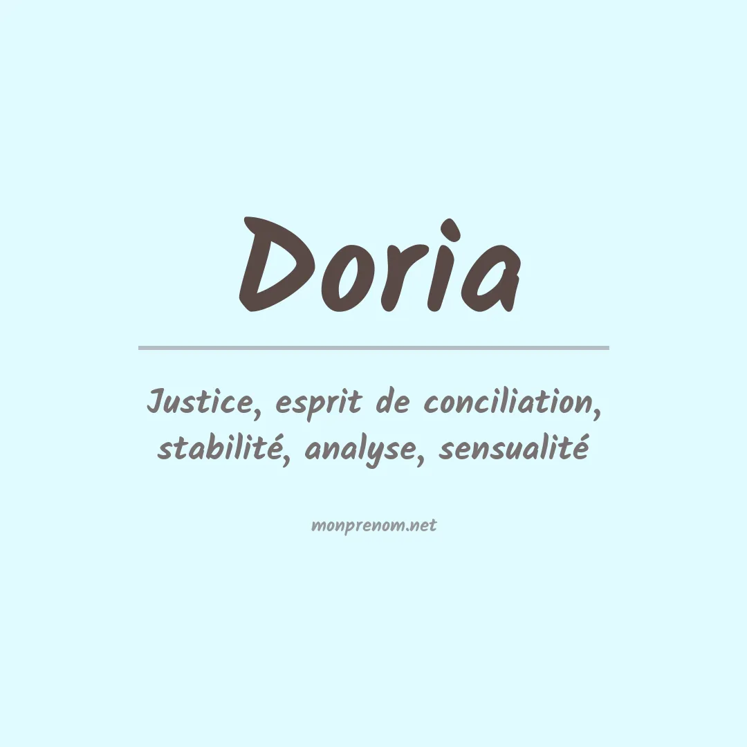 Signification du Prénom Doria