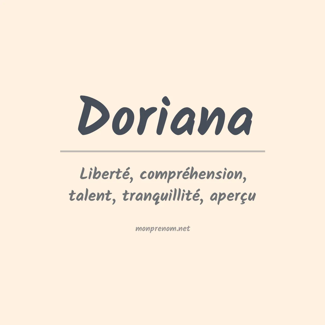 Signification du Prénom Doriana Signification du Prénom Doriana