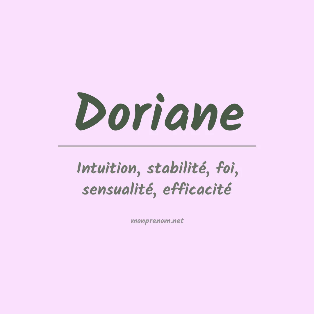 Signification du Prénom Doriane Signification du Prénom Doriane