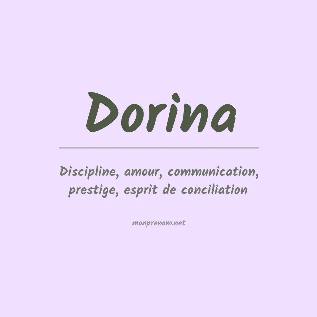 Signification du Prénom Dorina