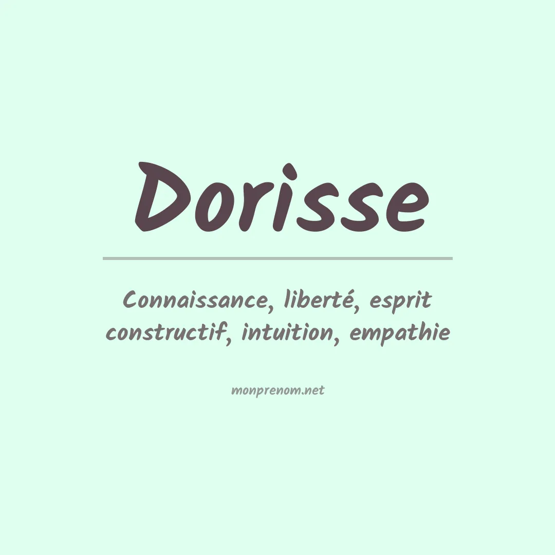 Signification du Prénom Dorisse