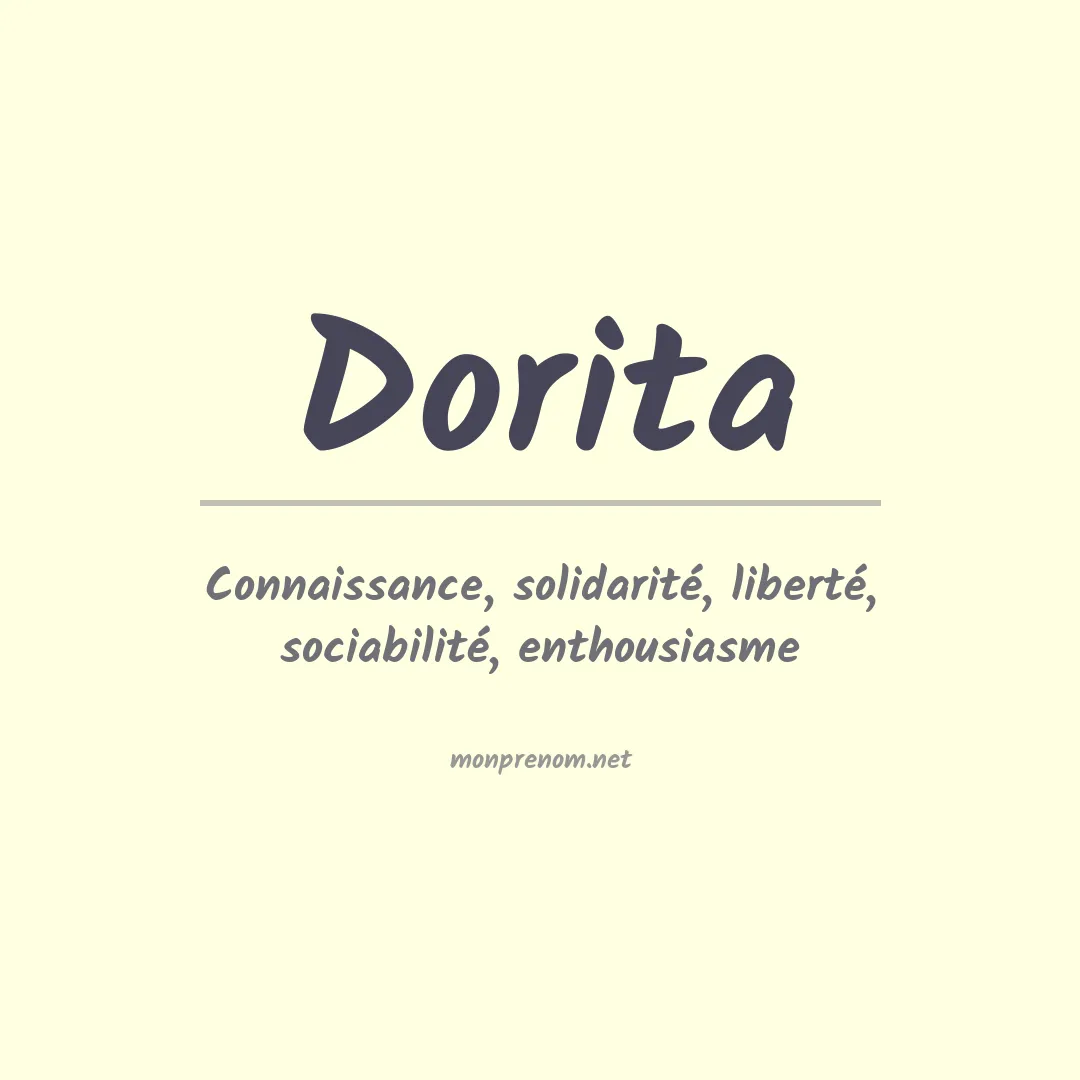 Signification du Prénom Dorita Signification du Prénom Dorita
