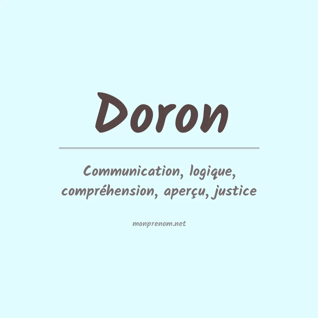 Signification du Prénom Doron