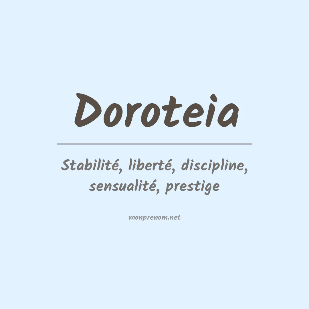 Signification du Prénom Doroteia
