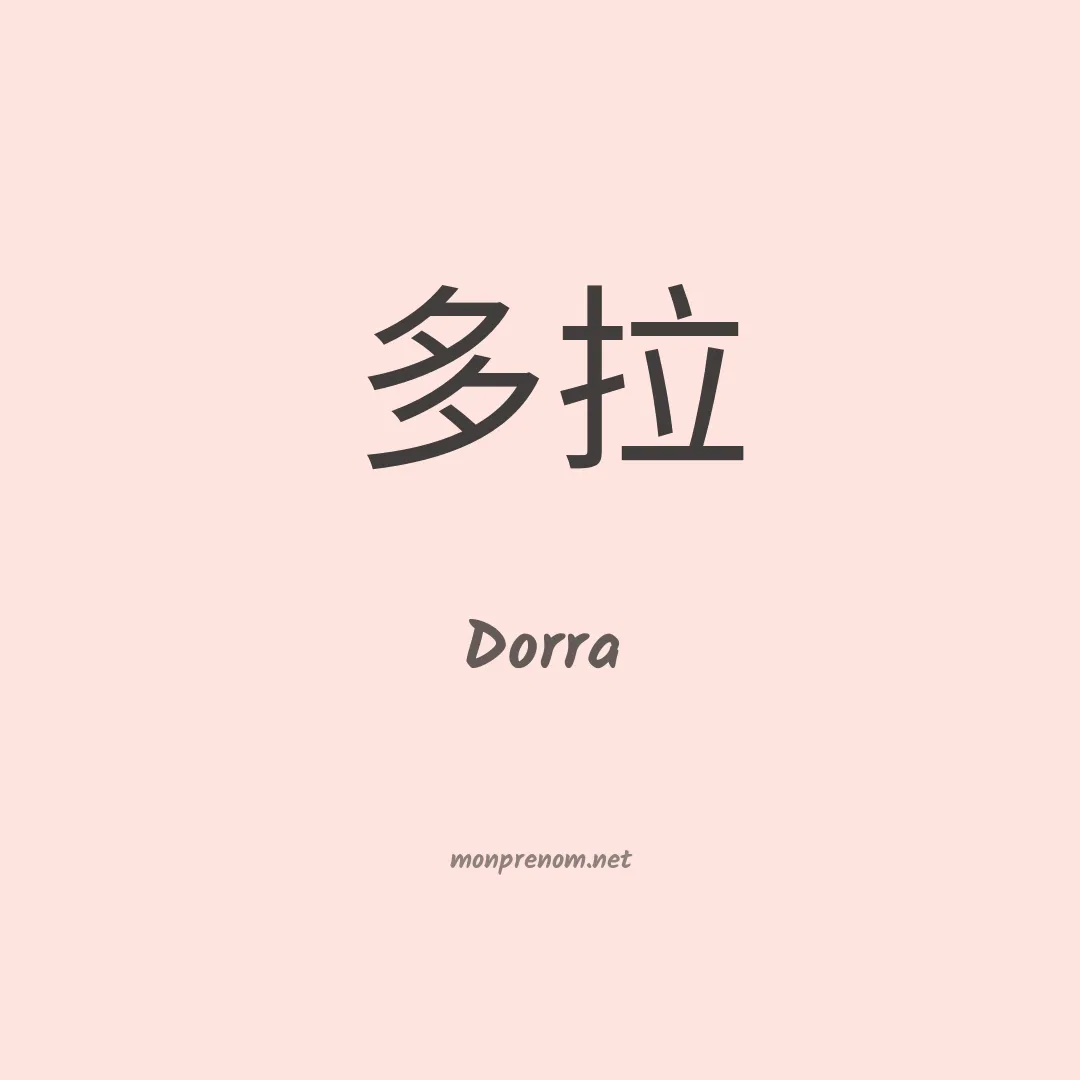 Dorra en chino