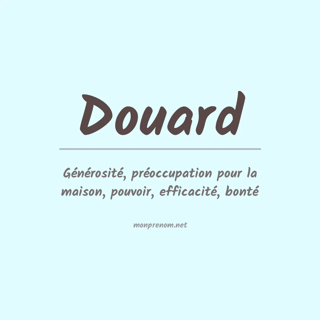 Signification du Prénom Douard Signification du Prénom Douard