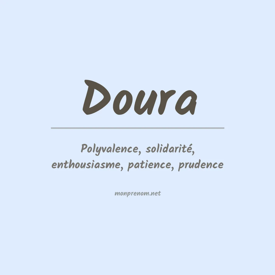 Signification du Prénom Doura Signification du Prénom Doura