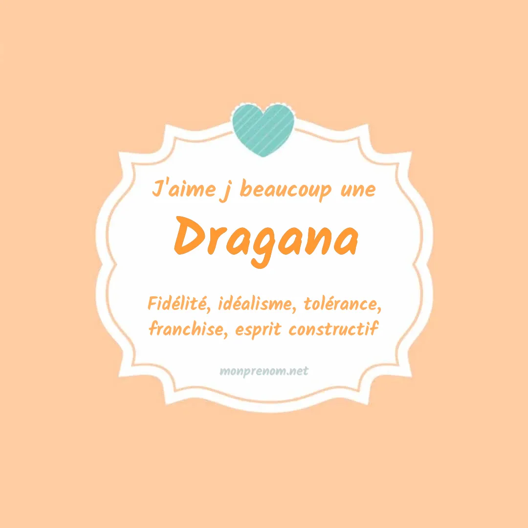 j'aime beaucoup Dragana